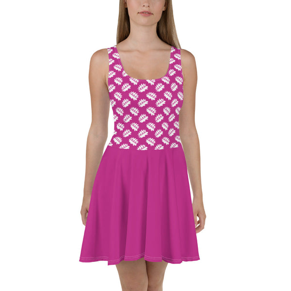 Pink Porcupine Skater Dress by Proud Libertarian