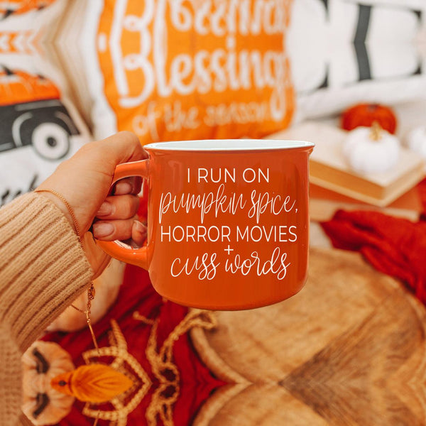 Pumpkin + Horror Mug by Gia Roma