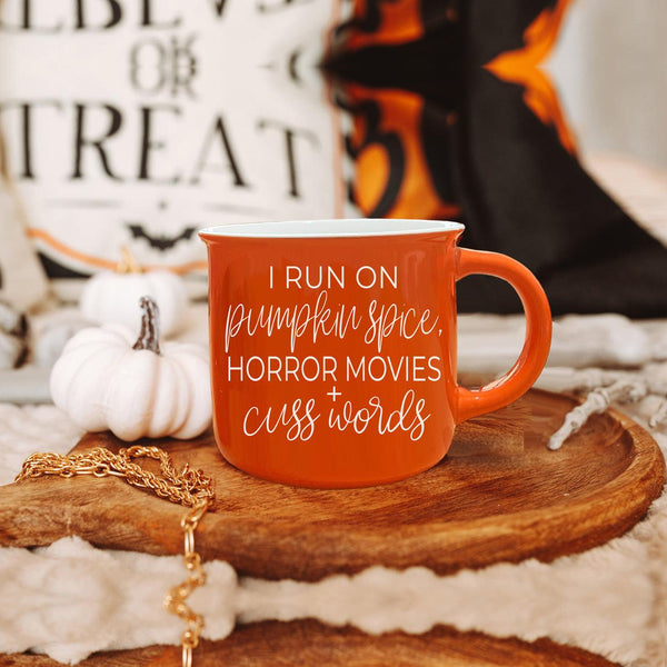 Pumpkin + Horror Mug by Gia Roma