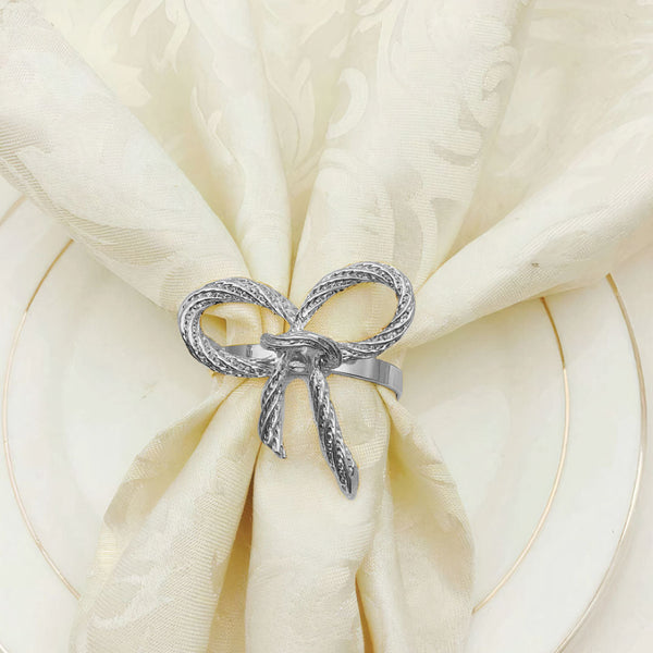 Bow Napkin Ring Set of 6 by ClaudiaG Collection