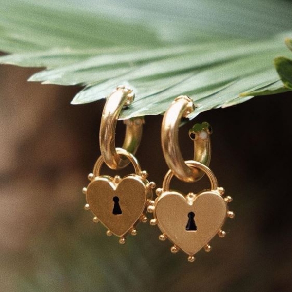 Locked Heart Earrings by ClaudiaG Collection