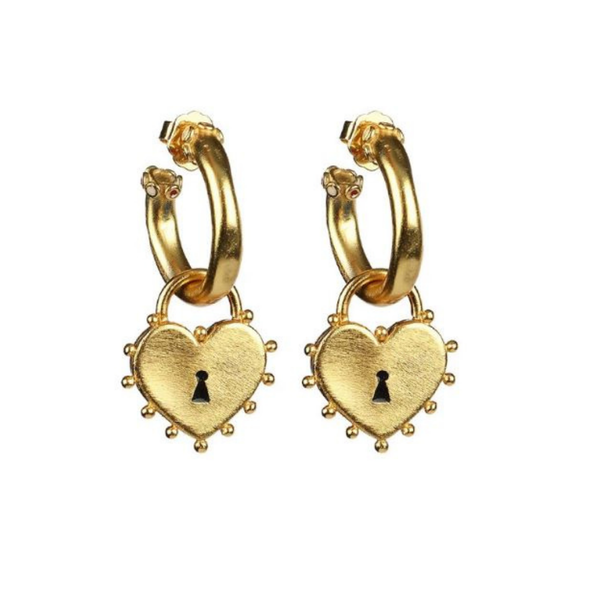 Locked Heart Earrings by ClaudiaG Collection