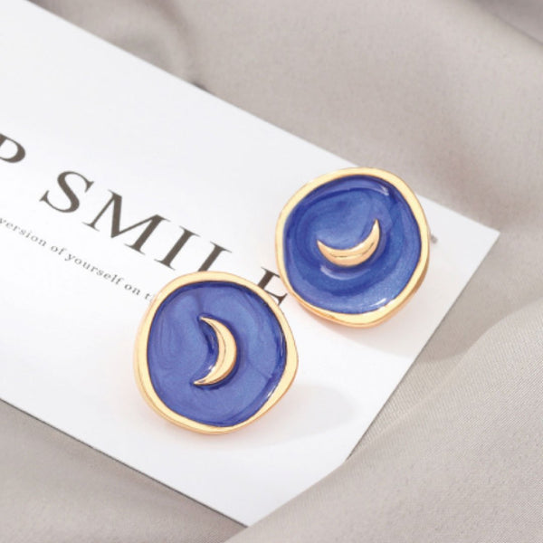 Astral Earrings Navy by ClaudiaG Collection