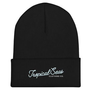 Fancy Tropical Seas Cuffed Beanie by Tropical Seas Clothing