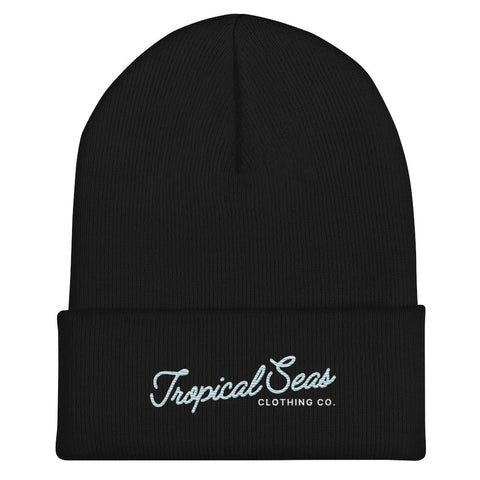 Fancy Tropical Seas Cuffed Beanie by Tropical Seas Clothing