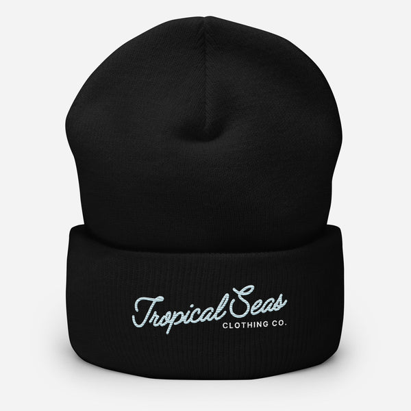 Fancy Tropical Seas Cuffed Beanie by Tropical Seas Clothing