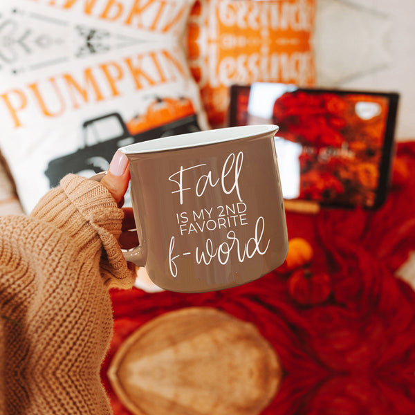 Fall + F-Word Mug by Gia Roma