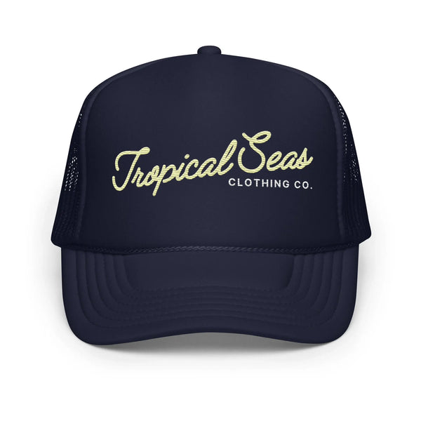 Fancy Tropical Seas Foam Trucker Hat by Tropical Seas Clothing - The Cheeky Wink