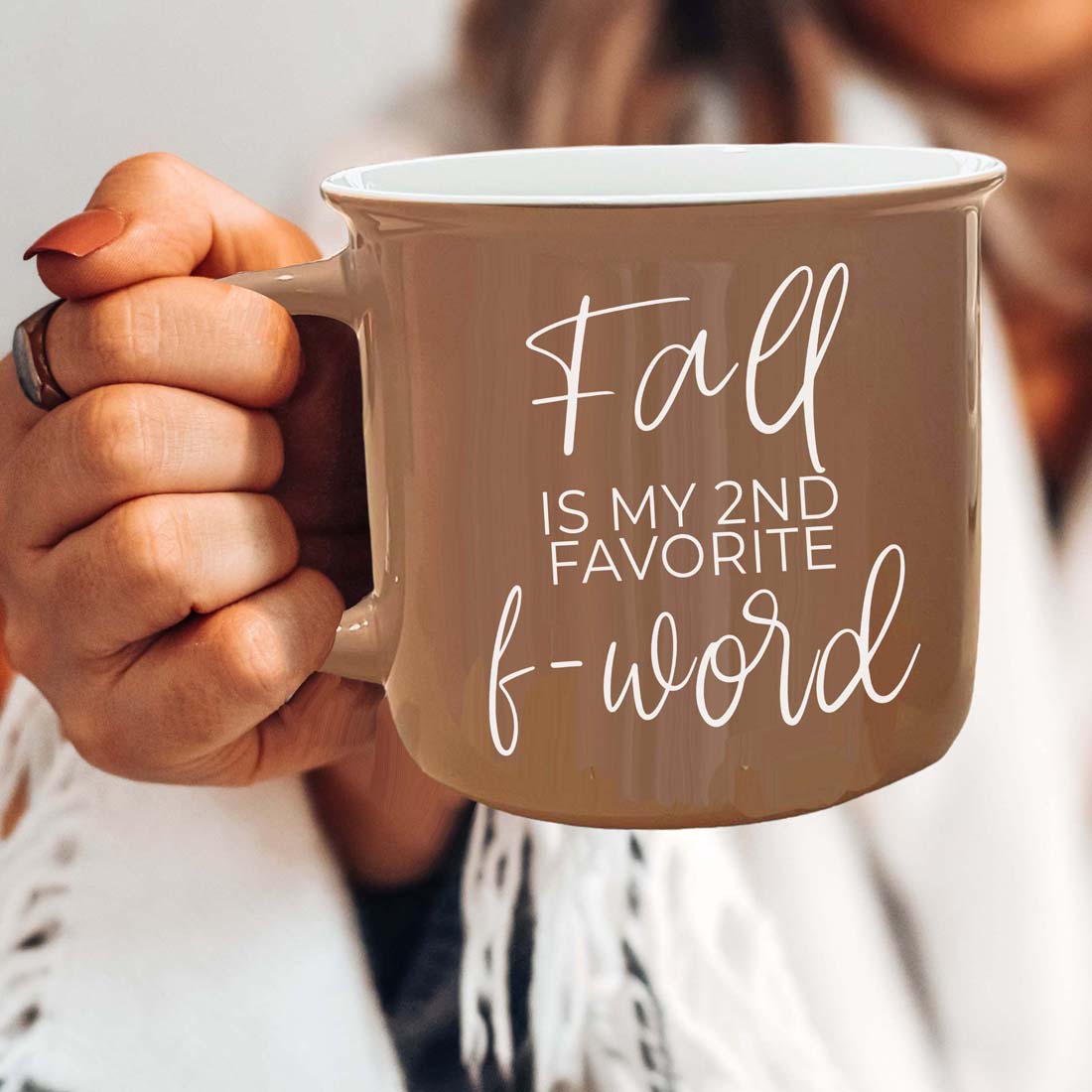 Fall + F-Word Mug by Gia Roma