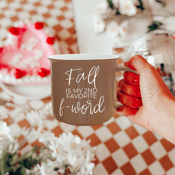 Fall + F-Word Mug by Gia Roma