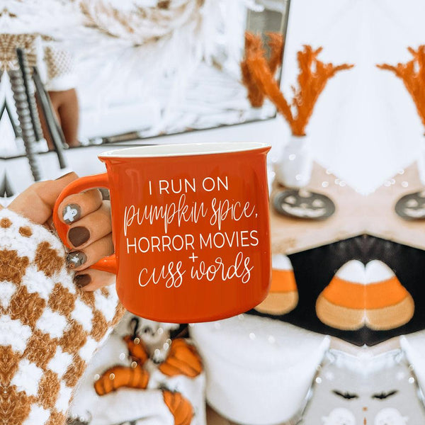 Pumpkin + Horror Mug by Gia Roma