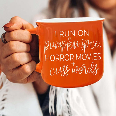 Pumpkin + Horror Mug by Gia Roma