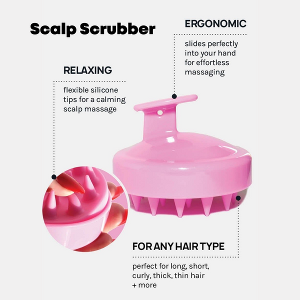 Scalp Scrubber [Exfoliator & Massage Brush] by Dreambox Beauty