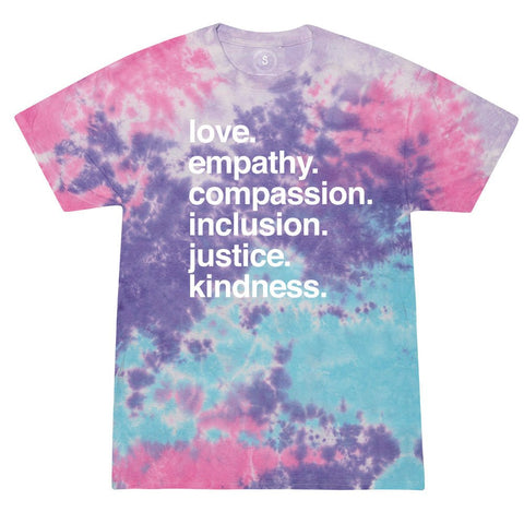 'Kindness is' Tie Dye Classic Tee by Kind Cotton - The Cheeky Wink