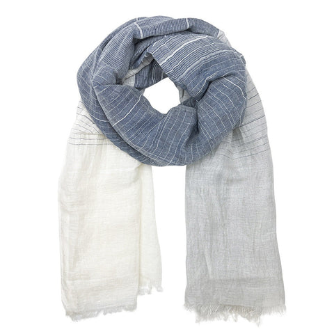 Linen Cotton Blend Wrap Scarf by SLATE + SALT