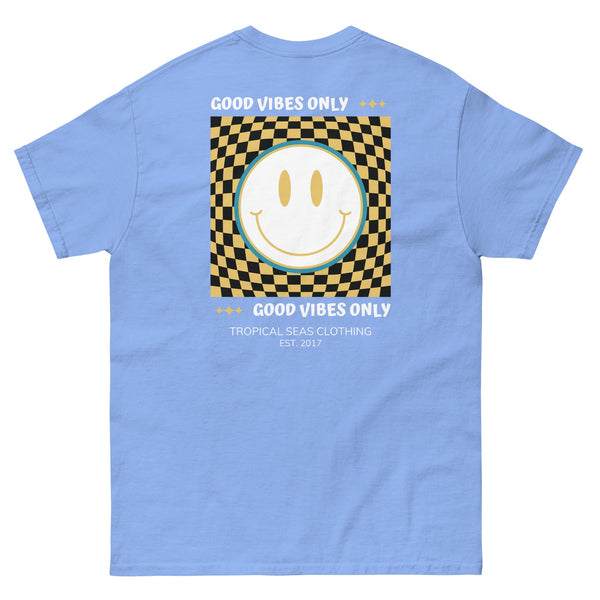 Men's Good Vibes Smiley Face classic tee by Tropical Seas Clothing