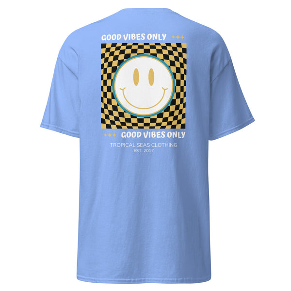 Men's Good Vibes Smiley Face classic tee by Tropical Seas Clothing