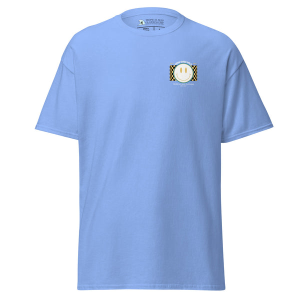 Men's Good Vibes Smiley Face classic tee by Tropical Seas Clothing