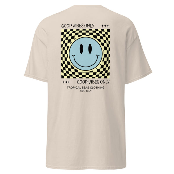 Men's Good Vibes Smiley Face classic tee by Tropical Seas Clothing