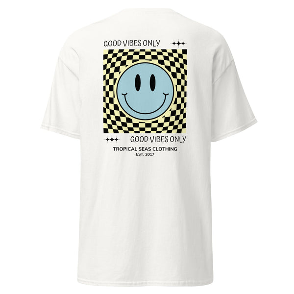 Men's Good Vibes Smiley Face classic tee by Tropical Seas Clothing