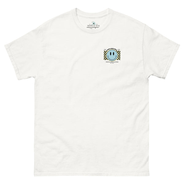 Men's Good Vibes Smiley Face classic tee by Tropical Seas Clothing