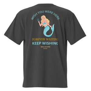 Oversized Waiting Mermaid Faded t-shirt by Tropical Seas Clothing