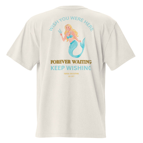 Oversized Waiting Mermaid Faded t-shirt by Tropical Seas Clothing