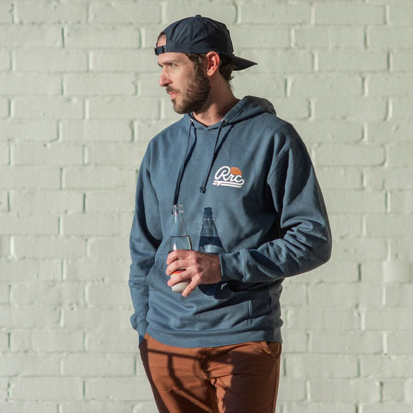 River Road Logo Hoodie | Blue by RIVER ROAD CLOTHING CO.