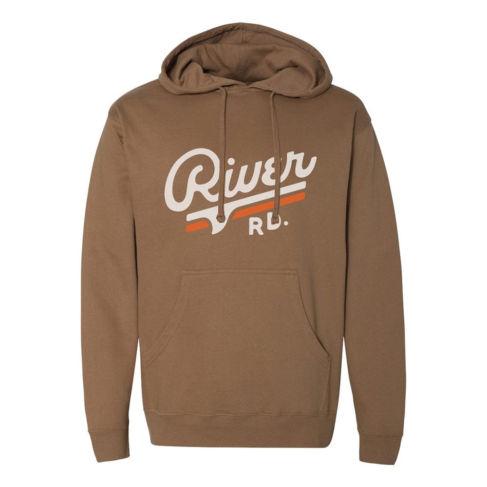 River Road Logo Hoodie | Brown by RIVER ROAD CLOTHING CO.