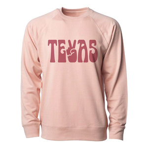 Peace Texas Sweatshirt | Rose by RIVER ROAD CLOTHING CO.