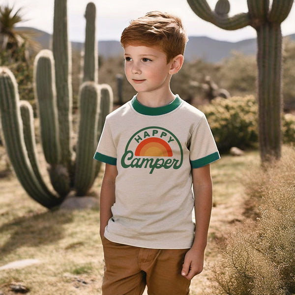 Happy Camper (Youth) | Vintage Ringer by RIVER ROAD CLOTHING CO.