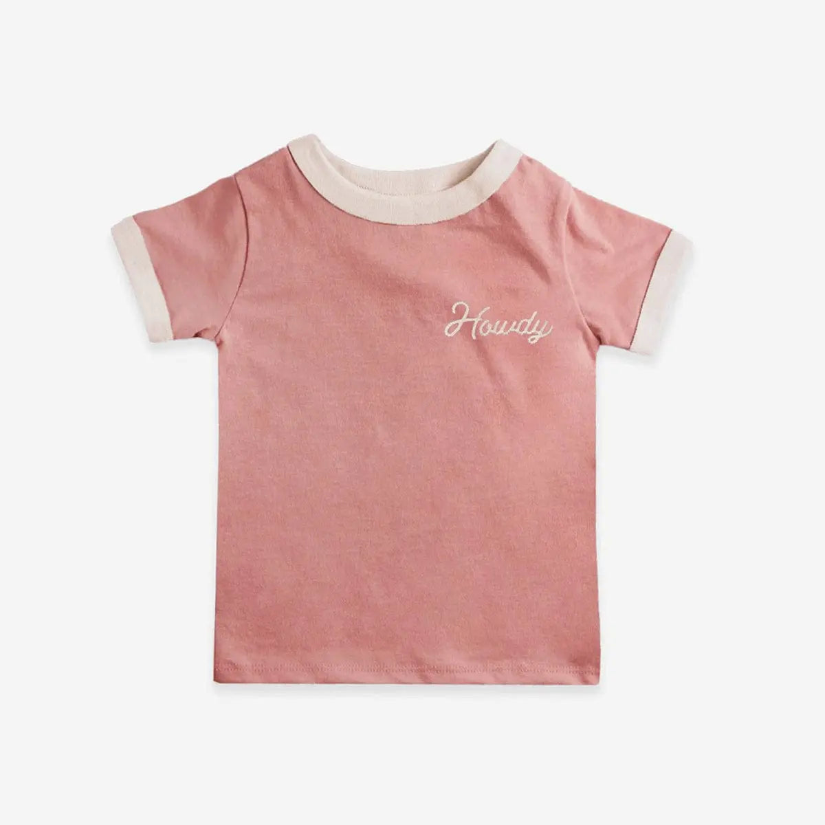 Howdy (Youth) | Vintage Ringer | Pink by RIVER ROAD CLOTHING CO. - The Cheeky Wink