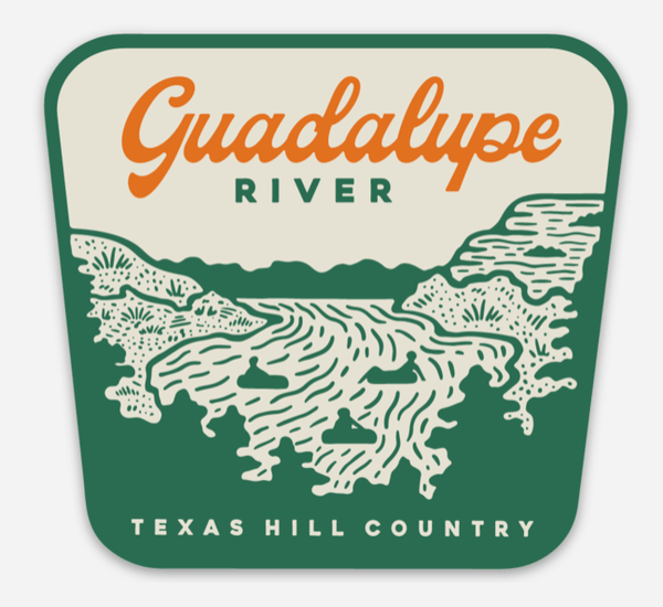 Guadalupe Hill Country Sticker by RIVER ROAD CLOTHING CO.