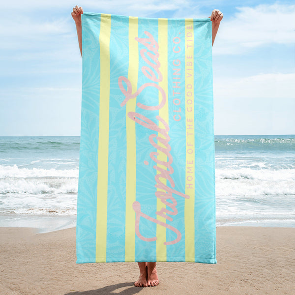 Tropical Vibes Beach Towel by Tropical Seas Clothing