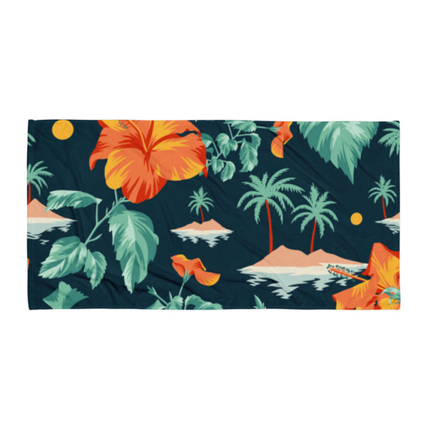 Aloha Island Beach Towel by Tropical Seas Clothing