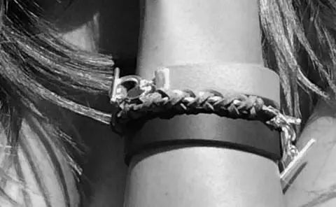 Distressed Gray Leather Color Band Bracelet by The Urban Charm - The Cheeky Wink