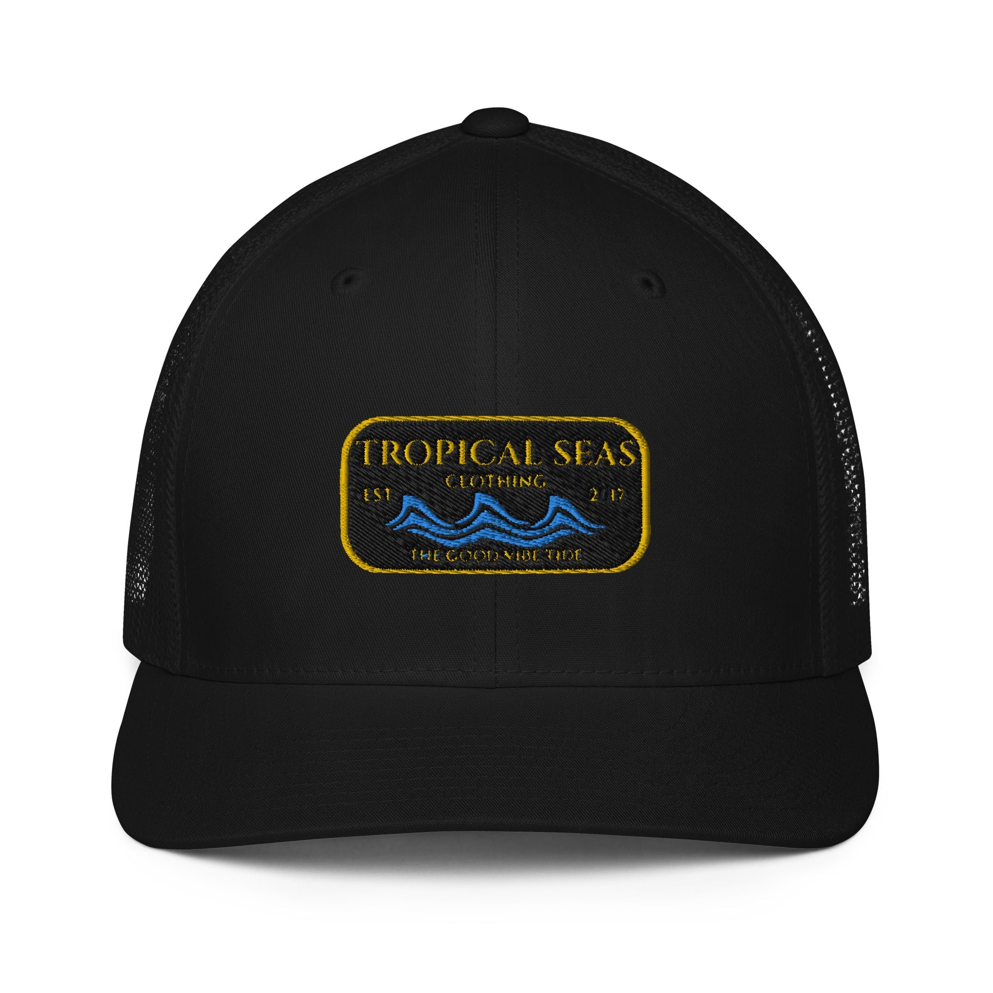 Steady Wave Mesh Trucker Hat by Tropical Seas Clothing