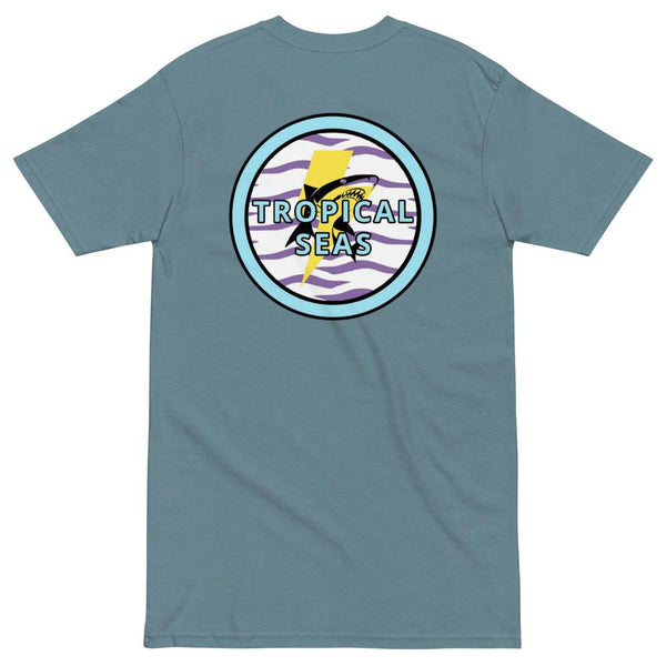 Electric Shark heavyweight tee by Tropical Seas Clothing