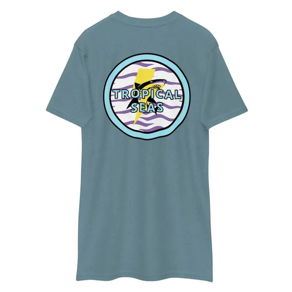 Electric Shark heavyweight tee by Tropical Seas Clothing