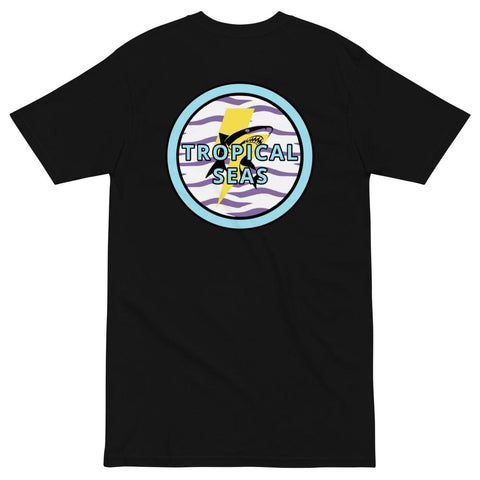 Electric Shark heavyweight tee by Tropical Seas Clothing