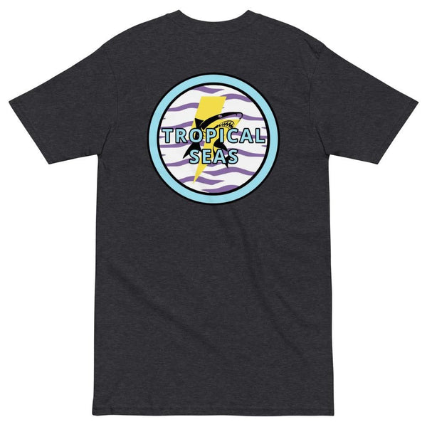 Electric Shark heavyweight tee by Tropical Seas Clothing