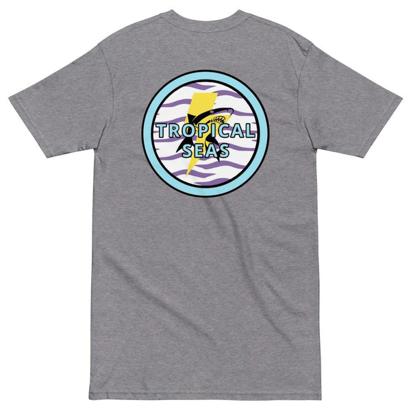 Electric Shark heavyweight tee by Tropical Seas Clothing