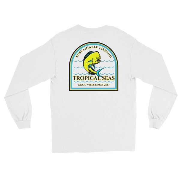 Men's Sustainable Fishing Mahi Mahi Long Sleeve Shirt by Tropical Seas Clothing