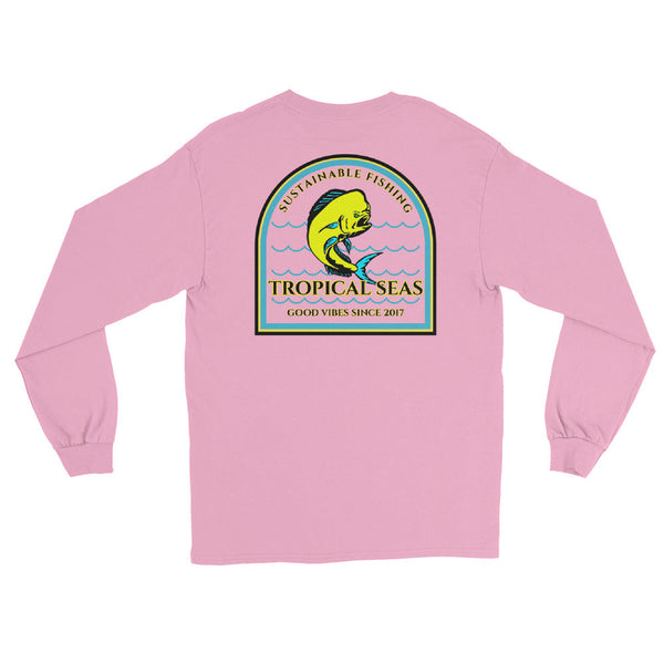 Men's Sustainable Fishing Mahi Mahi Long Sleeve Shirt by Tropical Seas Clothing