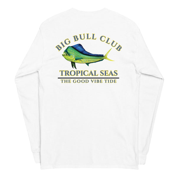 Men's Tropical Mahi Mahi "Big Bull Club" Long Sleeve Shirt by Tropical Seas Clothing