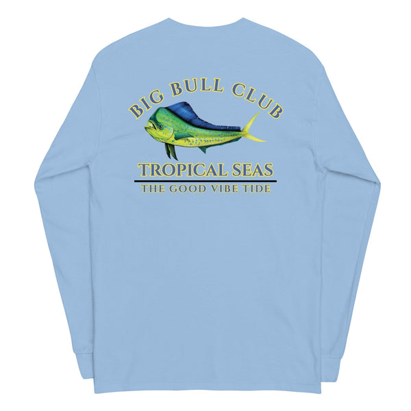 Men's Tropical Mahi Mahi "Big Bull Club" Long Sleeve Shirt by Tropical Seas Clothing