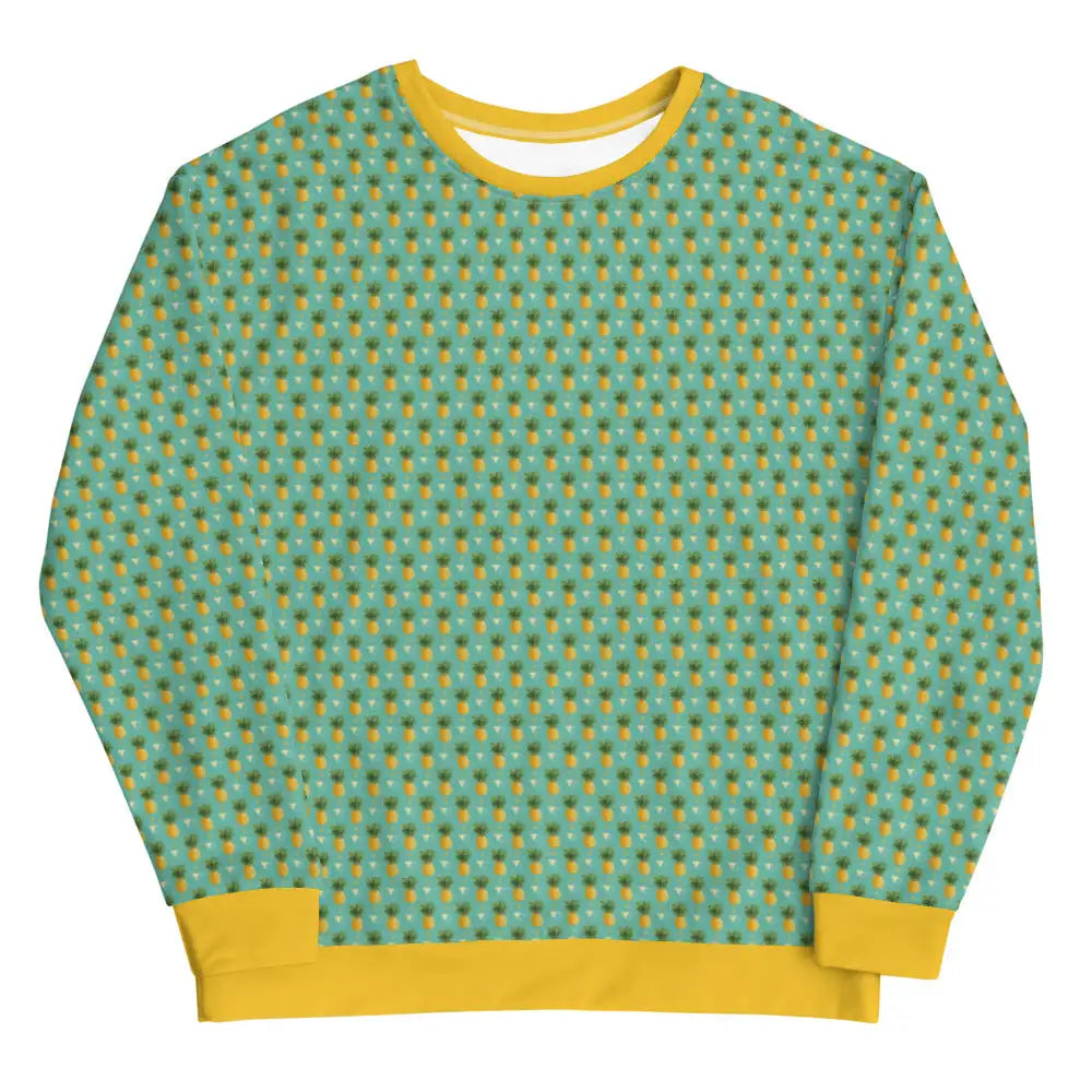 Women's Tropical Pineapple Print Sweatshirt by Tropical Seas Clothing