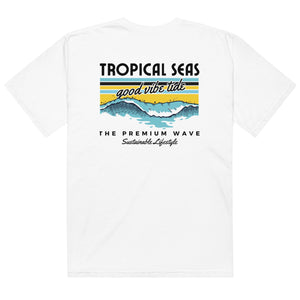 Men’s Premium Wave Heavyweight T-shirt by Tropical Seas Clothing