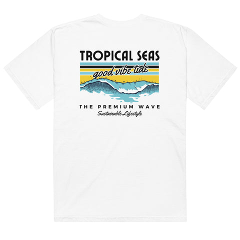 Men’s Premium Wave Heavyweight T-shirt by Tropical Seas Clothing