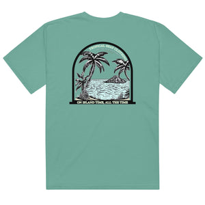 Men’s Island Time, All the Time Heavyweight T-Shirt by Tropical Seas Clothing